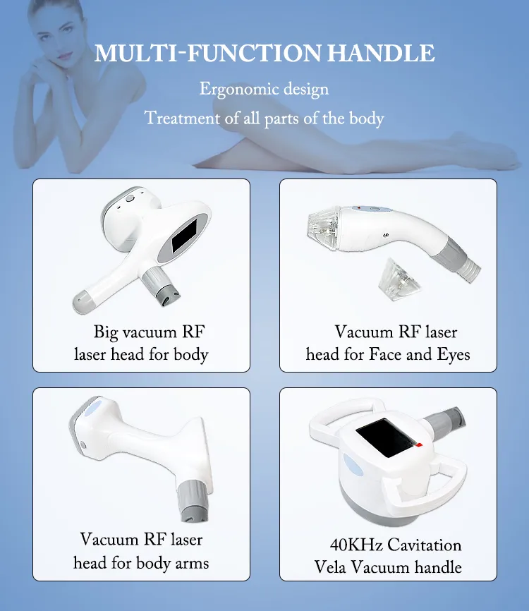 Good Quality Newest Vela Slim Machine with Vacuum Roller RF Ultrasound Cavitation V99