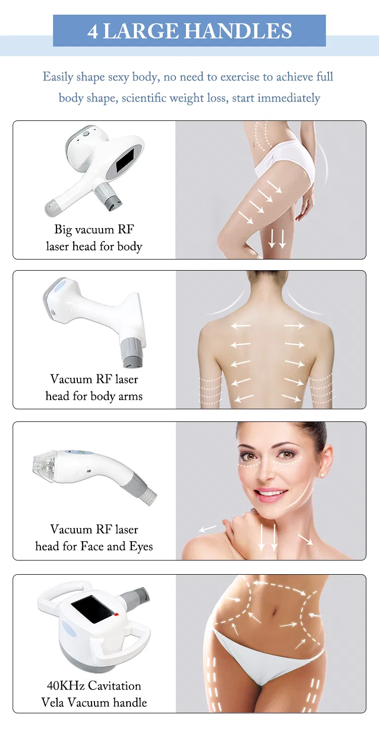Good Quality Newest Vela Slim Machine with Vacuum Roller RF Ultrasound Cavitation V99
