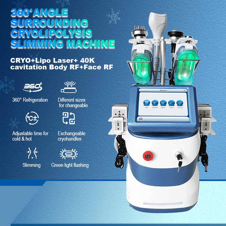 360 Cryo Cryolipolyse Cryotherapy Cryolipolysis Slimming Machine Portable Fat Freezing Machine Cool Tech Cellulite Reduction