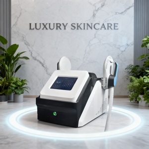 2026 New Arrival Home Use Desktop Ems Body Sculpting Muscle Stimulator Device with 2 Handles US Plug Muscle Stimulation