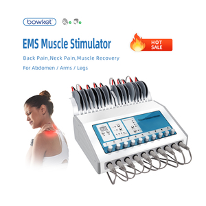 BOWKET Portable TENS/EMS Muscle Stimulator for Body Sculpting Pain Relief Massage &amp; Physiotherapy Training Device