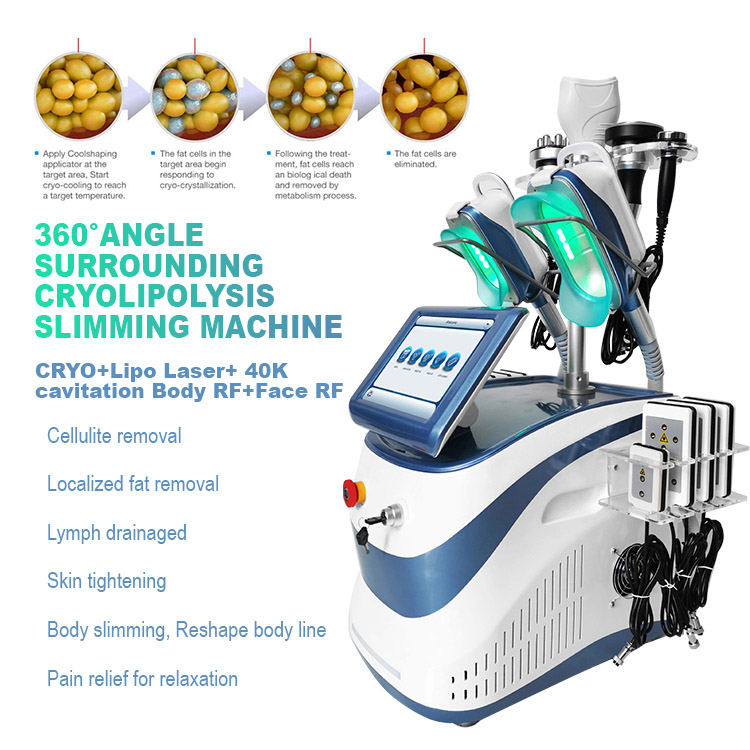 360 Cryo Cryolipolyse Cryotherapy Cryolipolysis Slimming Machine Portable Fat Freezing Machine Cool Tech Cellulite Reduction
