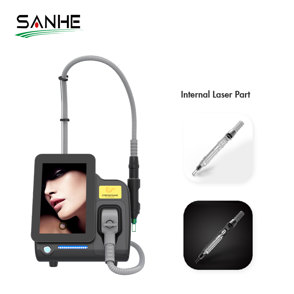Carbon Peeling Laser 1064 Nm 532 Nm Q Switched Nd Yag Laser Parts Tattoo And Hair Removal Machine