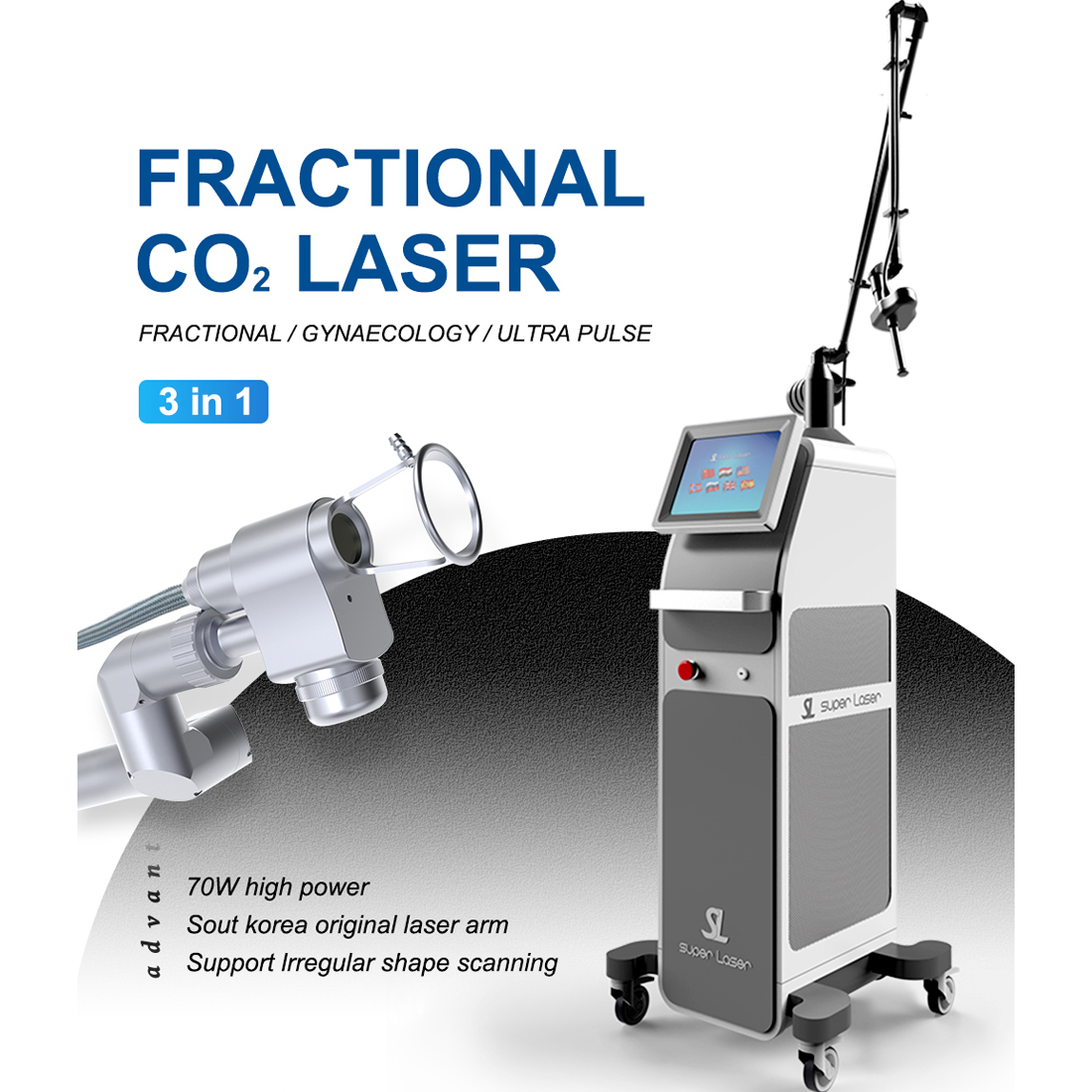 Factory Fractional Co2 Laser Equipment Wrinkle Remover Face Lifting Wrinkle Remover Device