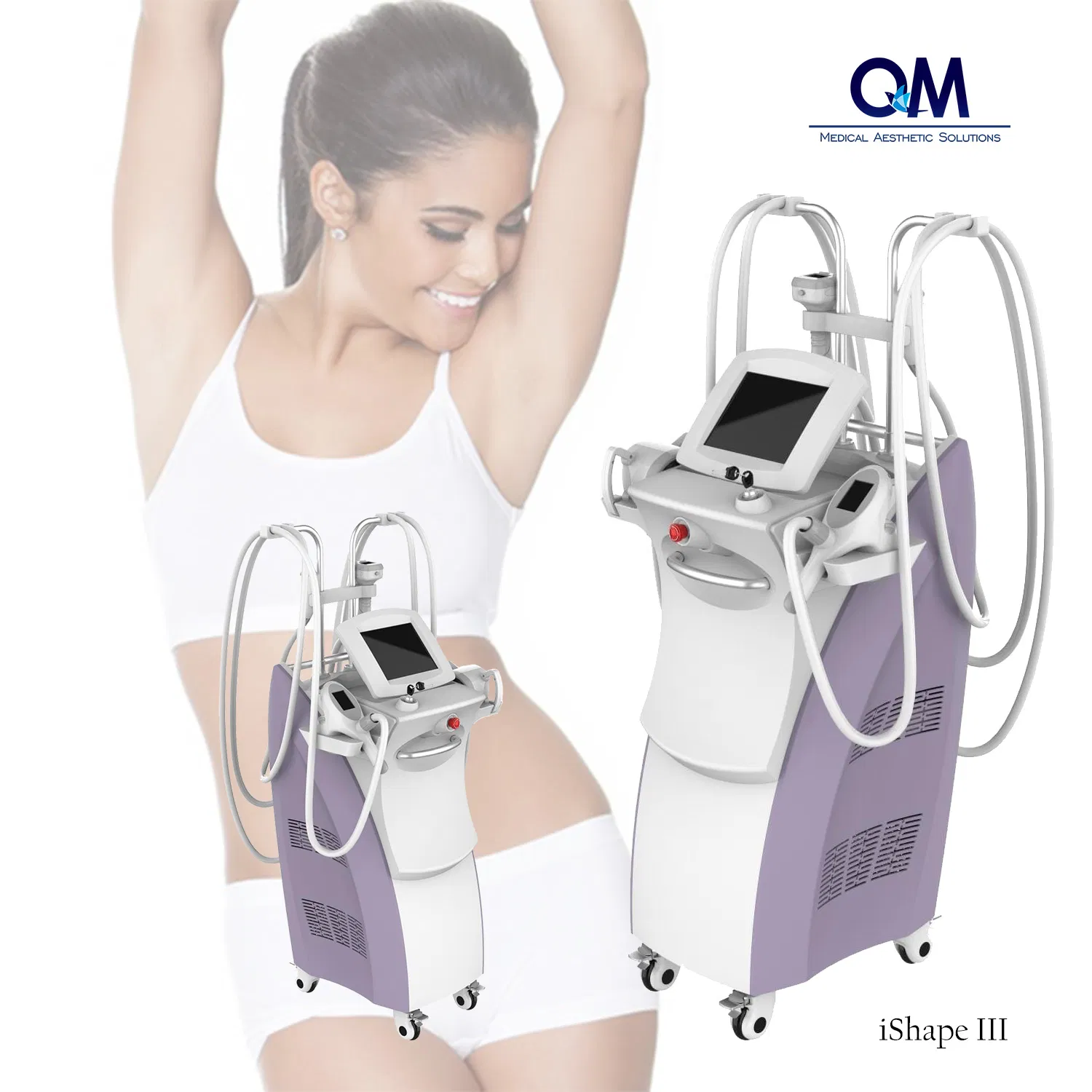 Ishape III+ 5 in 1 Body Shaping Shape RF Roller Vacuum Ultrasound Cavitation Weight Fat Loss Body Sculpting Machine Cellulite Removal Body Management