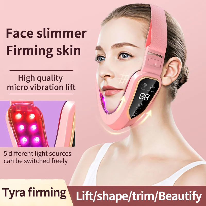 Electric V- Face Shaping Massager, Double Chin Reducer Face Lifting Machine, Microcurrent Facial Device