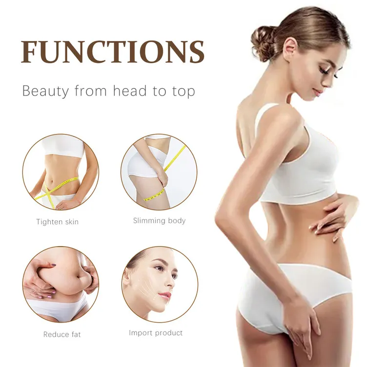 Professional Cavitation RF Vacuum Machine Ultrasound Cellulite Reduction Body Shaping Weight Loss Slimming Machine