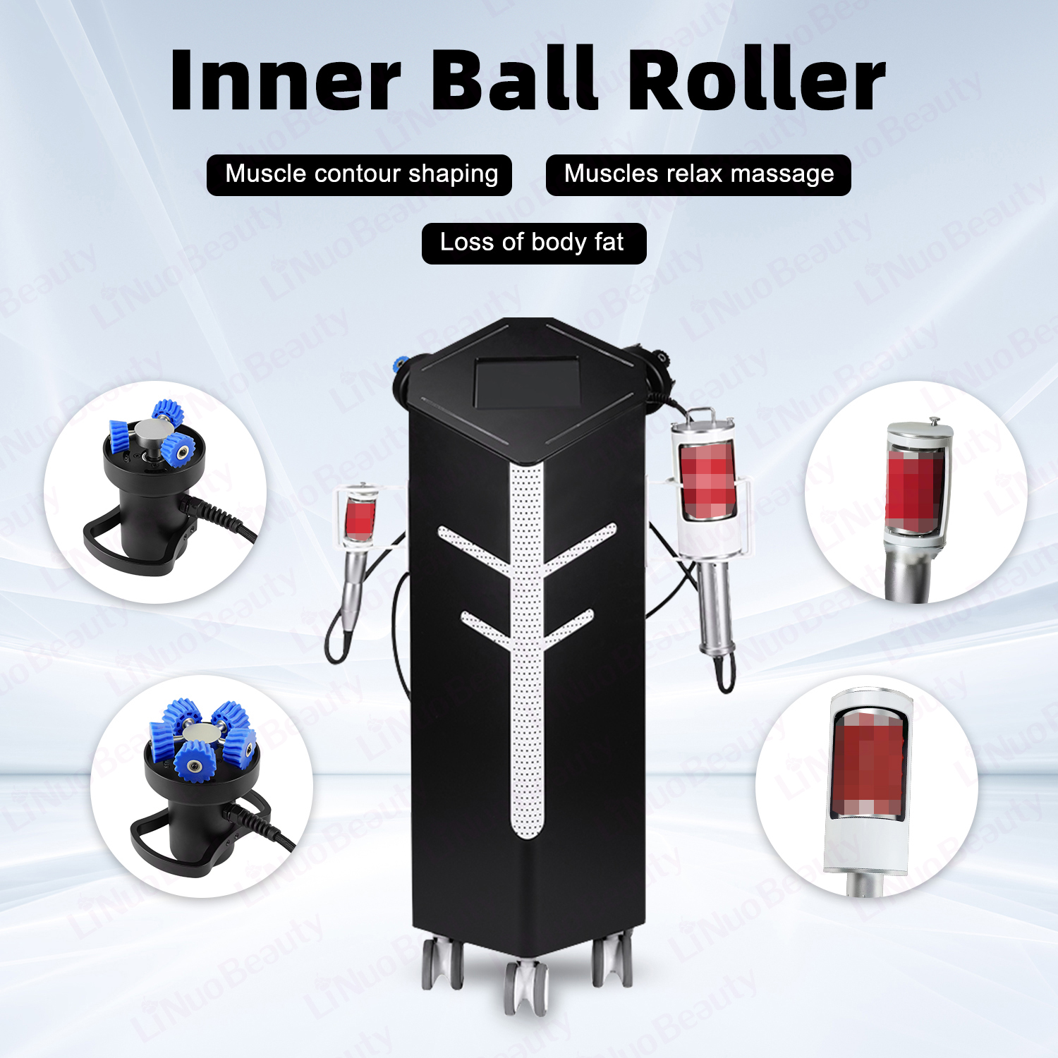 New Arrival 4 Handles 8D 9D Spheres Inner Ball Roller Endos G5PRO Vacuum G5 G8 Vibration Vela Roller Massager Slimming Machine