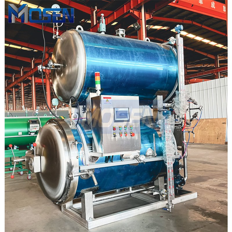 Automatic ISO 9001 Approved 304/316 Stainless Steel Automatic Water Shower Water Immersion Autoclave Steam Food Sterilizer Retort with CE Certified