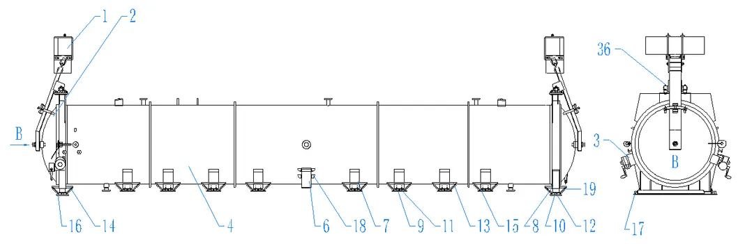 Steam Heating Autoclave Structure