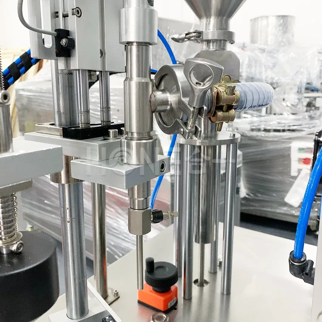 Hone Cosmetic Plastic Medical Tube Face Cream Ointment Filling and Sealing Machine