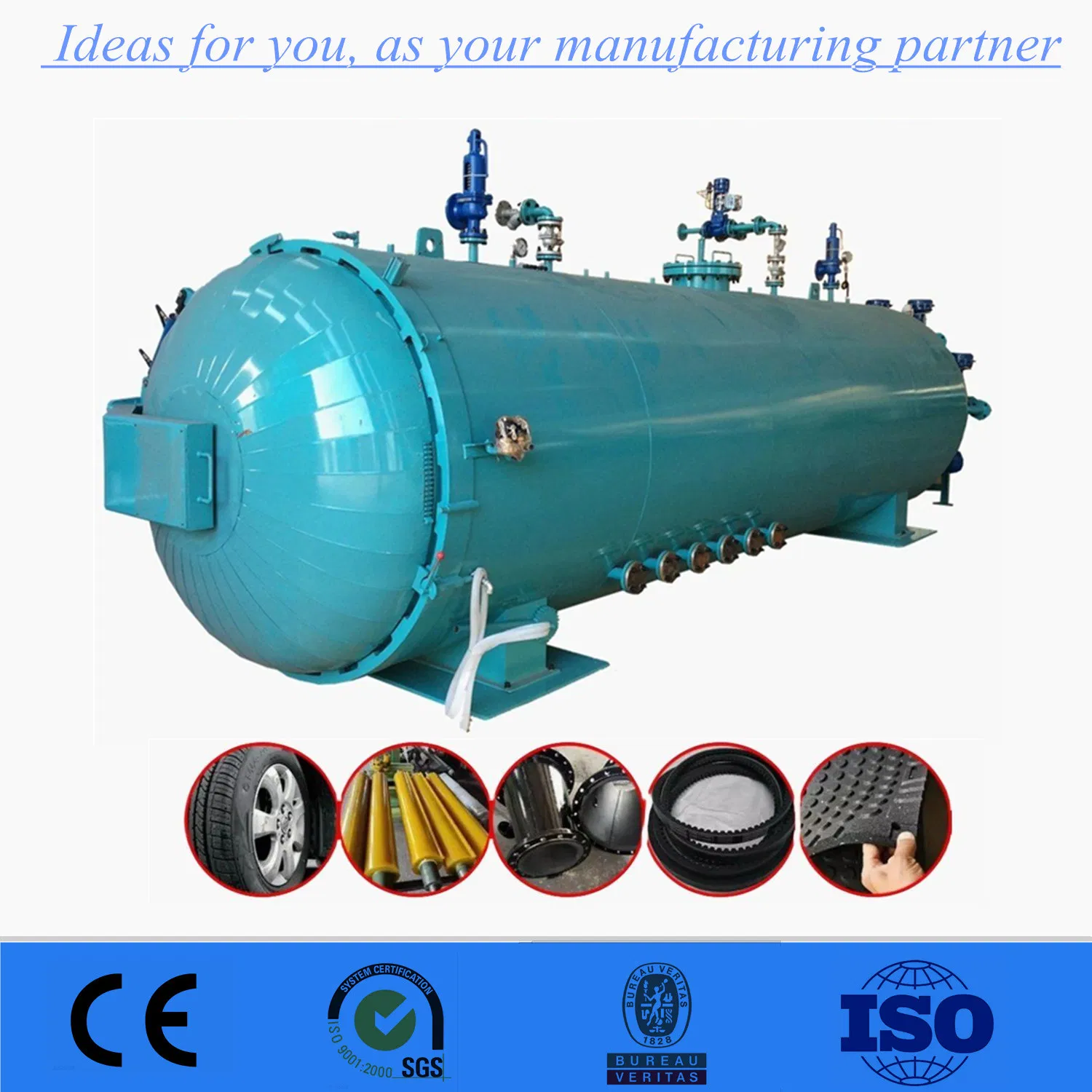 Heating Single Door Autoclave Steam Sterilizer Core Pressure Vessel