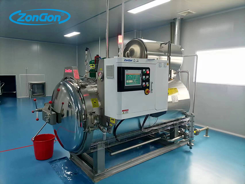 Food Industry Retort Continuous Operation Steam Sterilization Autoclave