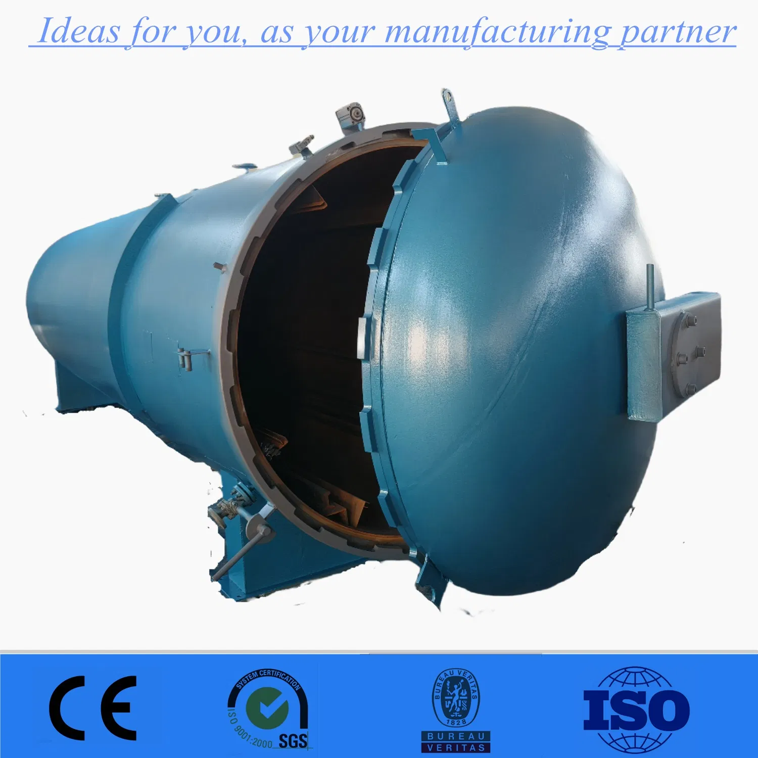 Heating Single Door Autoclave Steam Sterilizer Core Pressure Vessel
