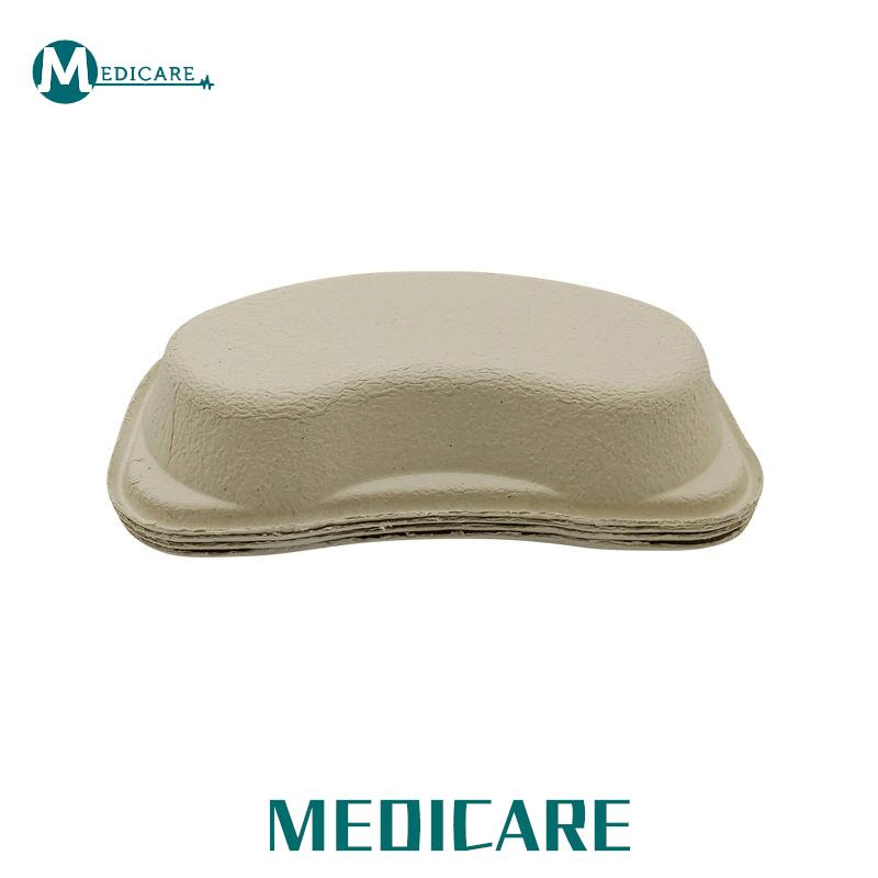 Hospital Clinic Use Biodegradable Single Use Medical Paper Pulp Kidney Surgical Tray Dishes Plate for Lab Instrument Tools Hold