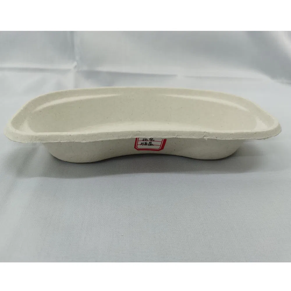 Biocompatible Paper Kidney Bowl Kidney Shaped Tray Basin Reusable Molded Pulp Dental Lab Instruments Surgical Trays