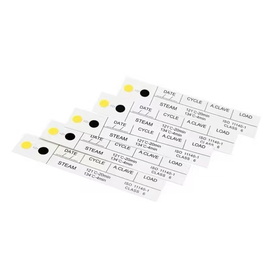 Chemical Indicators Strips for Steam Sterilization Level 4 Sterilization Biological Indicator Card Monitoring System