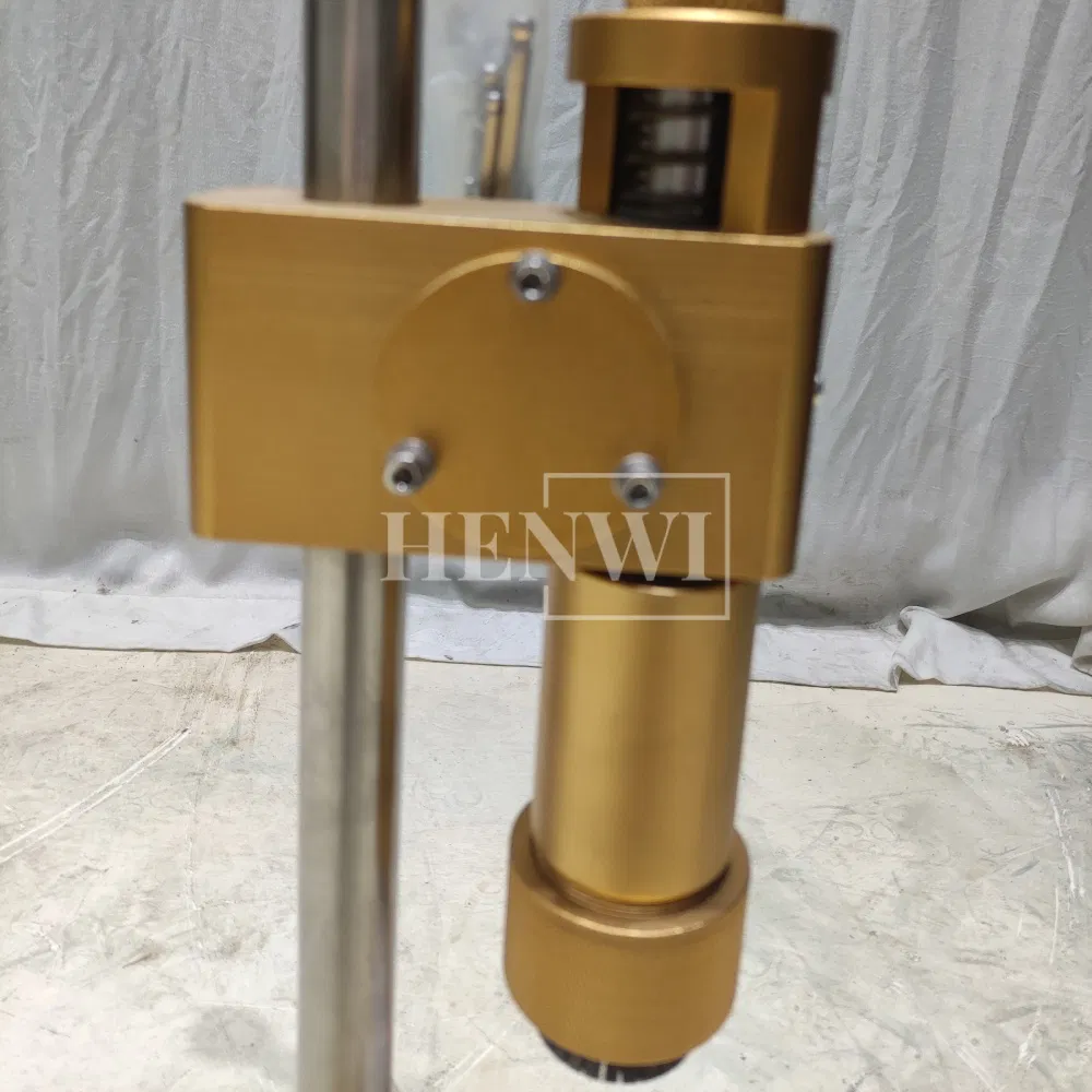 Henwi Tech Perfume Toner Disinfectant Alcohol Medical Liquid Solution Glass Bottle Sprayer Cap Cover Crimping Sealing Machine