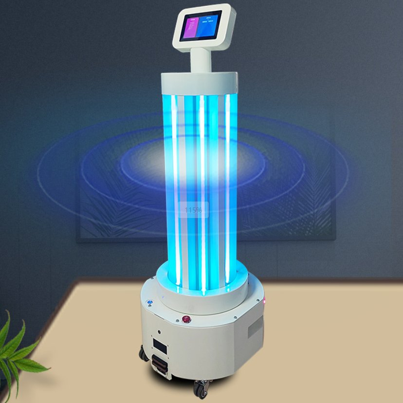High-Tech UV Sterilization Robot: Ai-Controlled, Autonomous Movement, Fully Automatic Disinfection