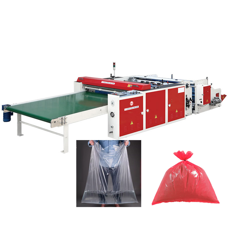 1200fb Automatic LDPE Bottom Sealing Flat Garbage Thickness Polythene Bag Making Machine for Medical Plastic Bag with Flying Knife System