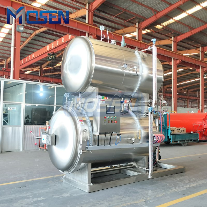 Automatic ISO 9001 Approved 304/316 Stainless Steel Automatic Water Shower Water Immersion Autoclave Steam Food Sterilizer Retort with CE Certified