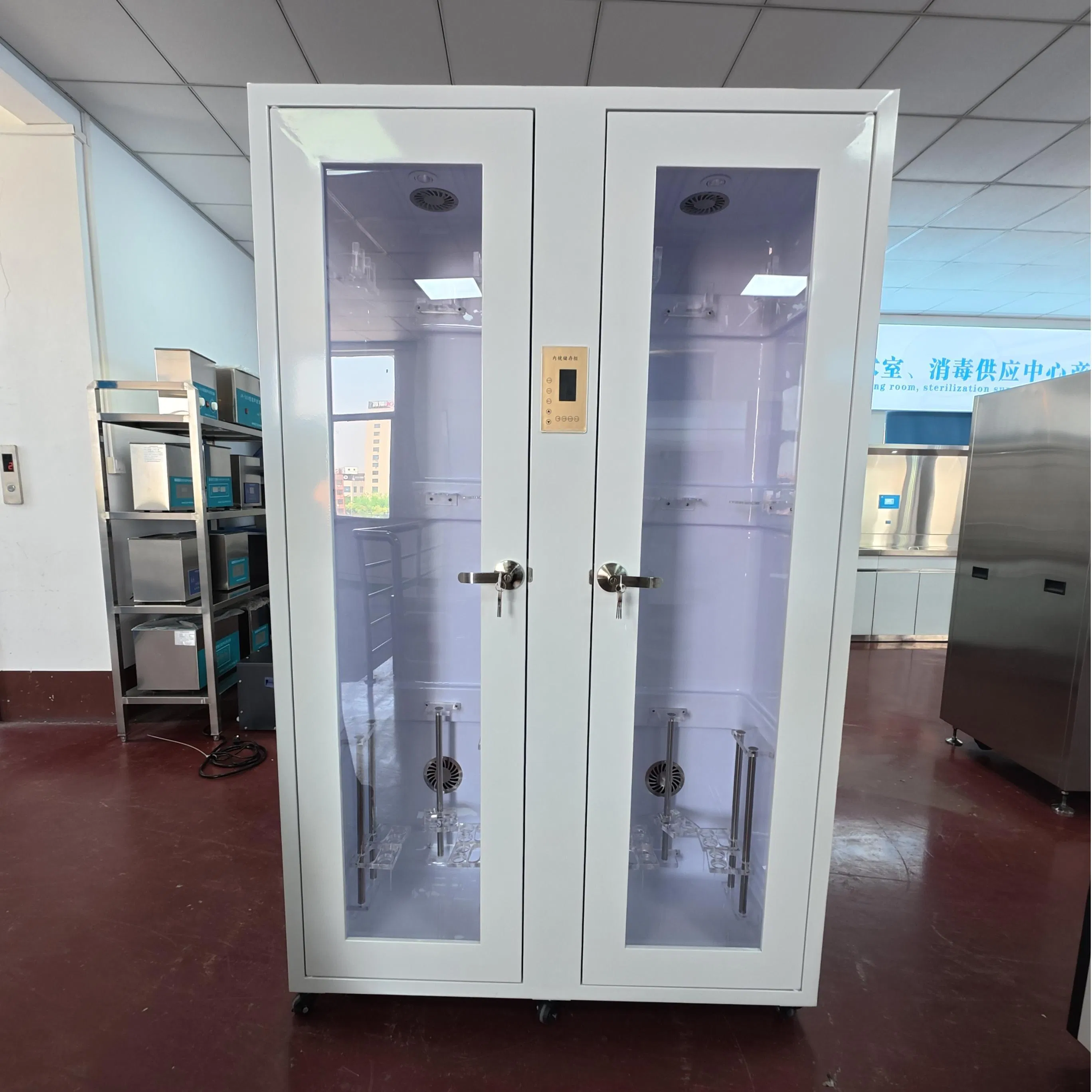 Advanced Endoscope Storage Cabinet – PMMA Composite, Plasma Disinfection &amp; Smart Hooks