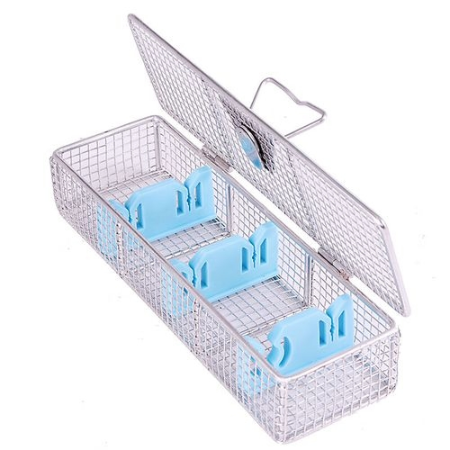 Stainless Steel 270X84X52mm Surgical Medical Equipment Safe Storage Rigid Endoscope Sterilization Container