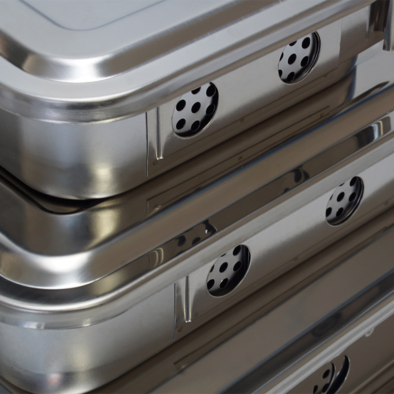 Medical Instrument Tray 304 Stainless Steel Disinfection Surgical Instrument Box Sterilization Tray