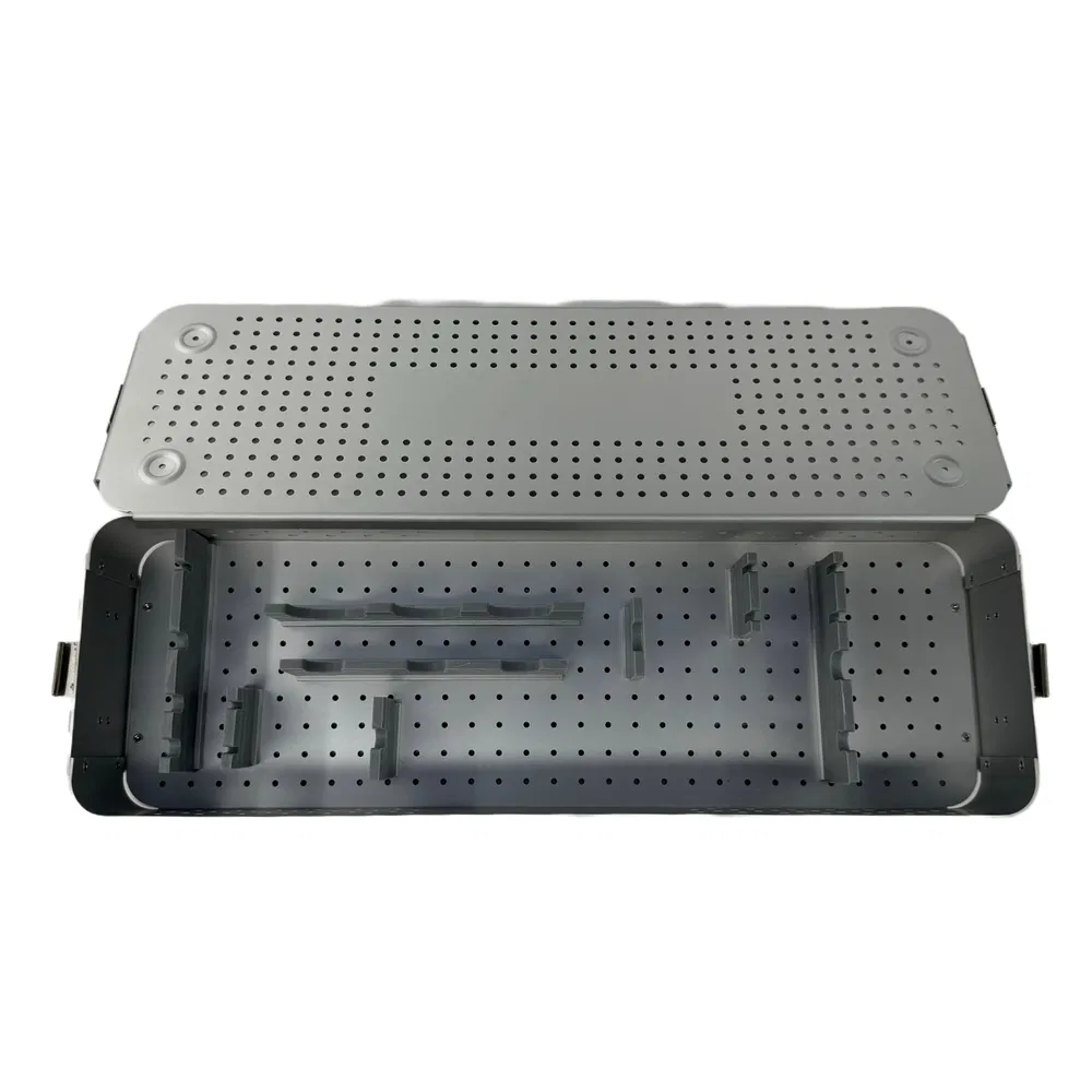 High Reliability Impact-Resistant General Resin Standard Sterilization Tray for Surgical Instrument Preparation Room
