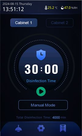English Touch Screen HEPA Air Filtration Endoscope Storage Cabinet
