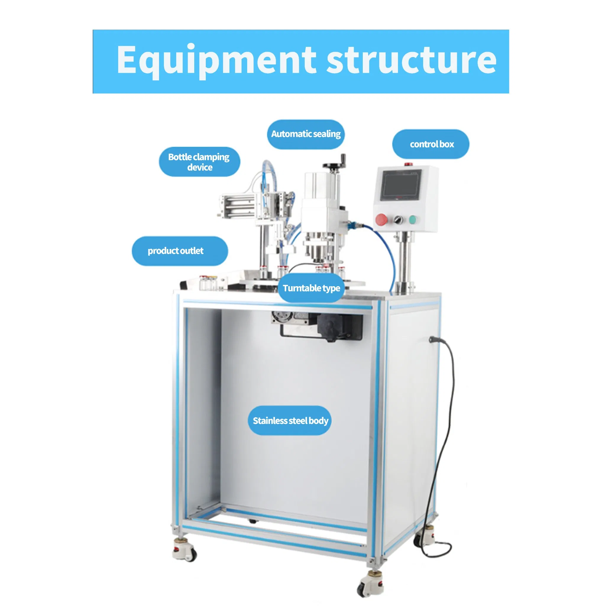Factory Manual Medical Glass Bottle Capping Oral Liquid Sealer Aluminum Sealing Crimping Machine