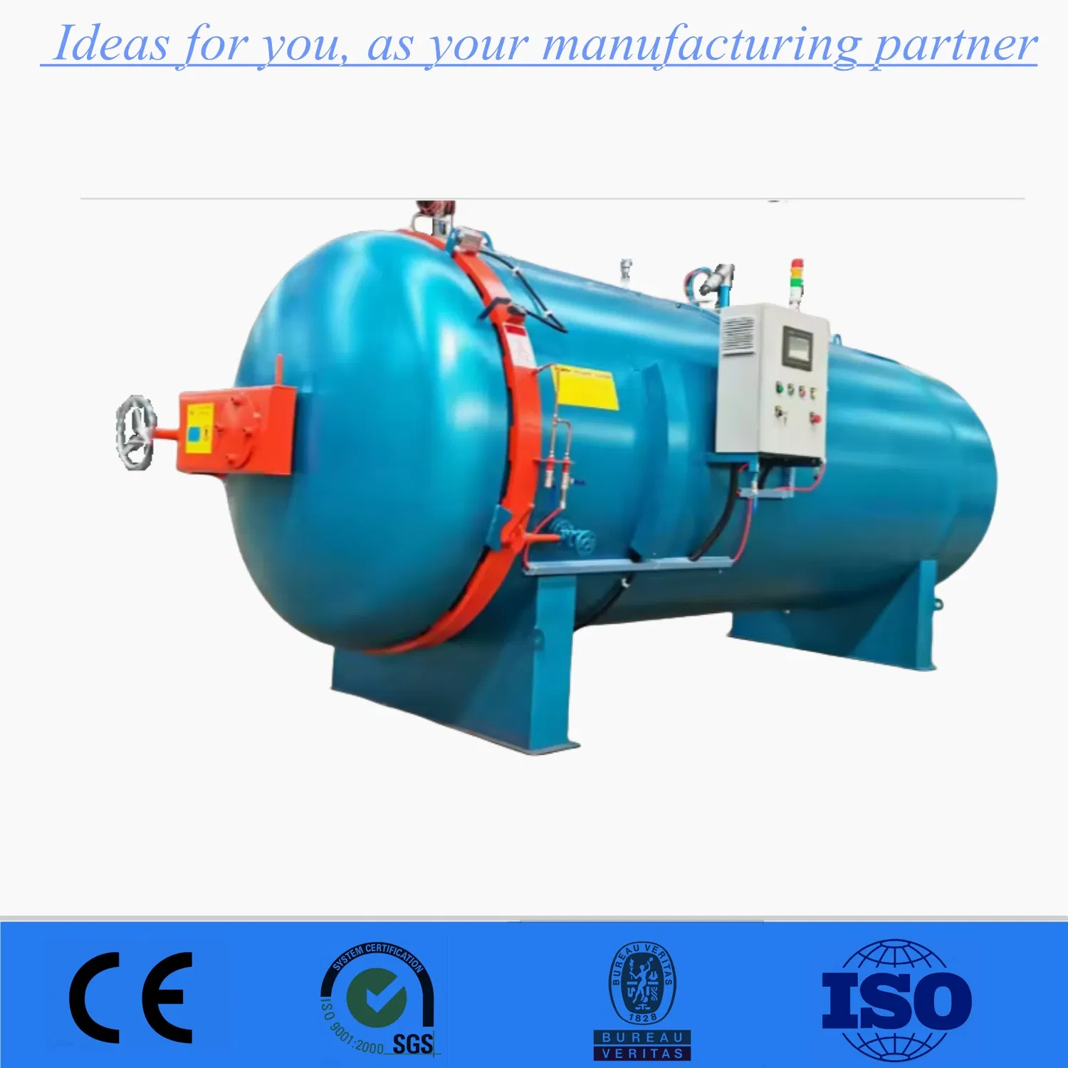 Heating Single Door Autoclave Steam Sterilizer Core Pressure Vessel