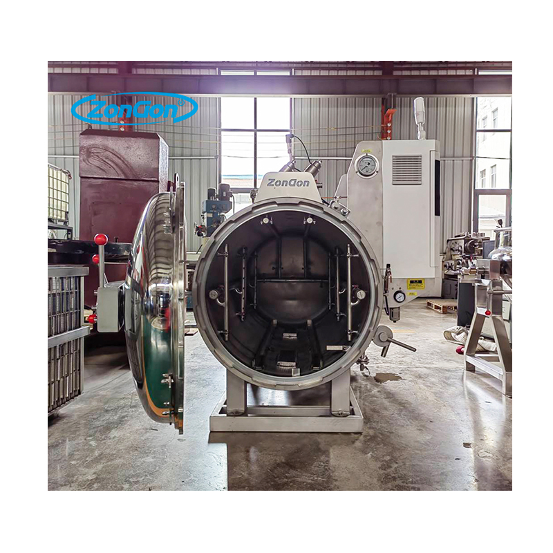 Food Industry Retort Continuous Operation Steam Sterilization Autoclave