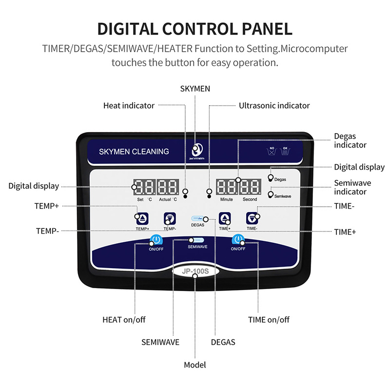 Skymen Industrial Ultrasonic Cleaner 30L Auto Engine Parts /Medical Instruments/ Metal Parts Cleaning