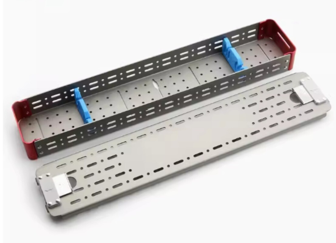 Aluminum Alloy 270X85X45mm High Temp Ent Rigid Endoscope Sterilization Container