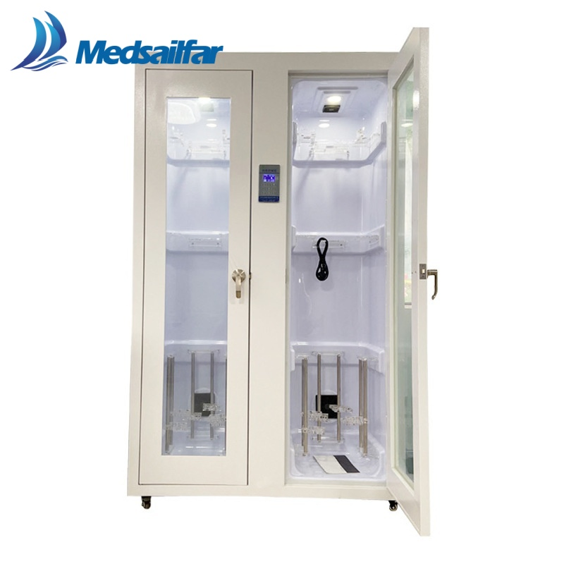 Hospital Flexible Double Door Soft Endoscope Storage Cabinet for 8 Endoscope