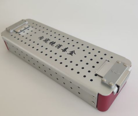 3 Silicone Racks Medical Instrument Protection Case Ent Rigid Endoscope Aluminum Sterilization Container