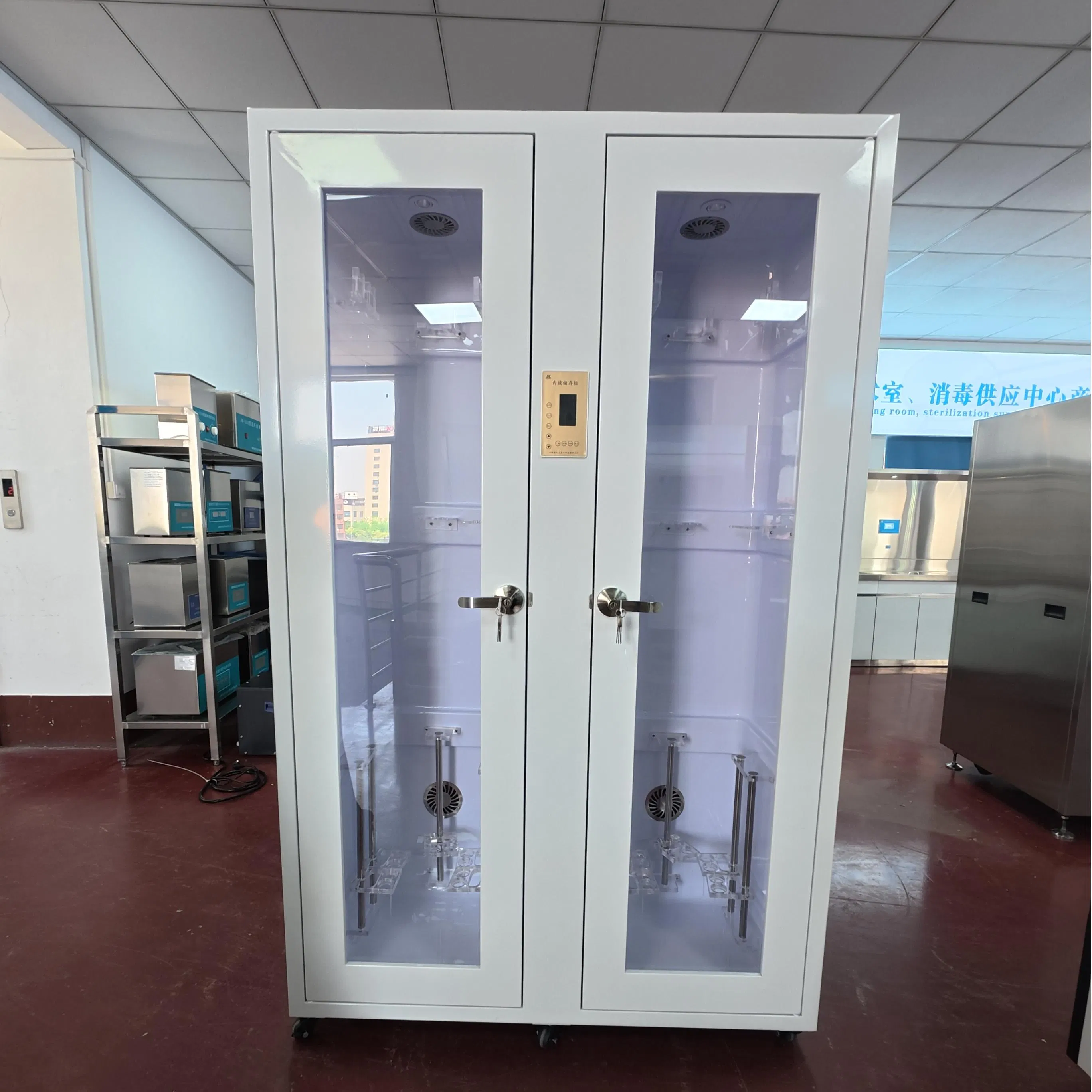 Advanced Endoscope Storage Cabinet – PMMA Composite, Plasma Disinfection &amp; Smart Hooks