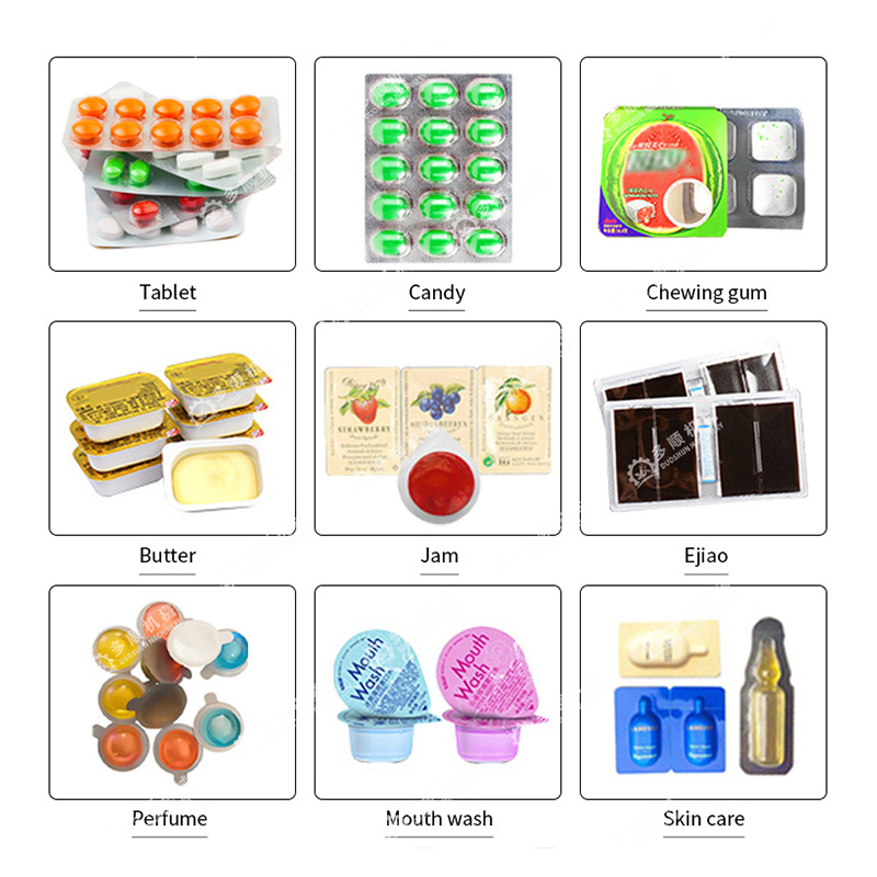 Dpp-115 Butter Honey Liquid Medical Pill Capsule Candy Tablet Blister Packaging Packing Forming Sealing Thermoforming Machine