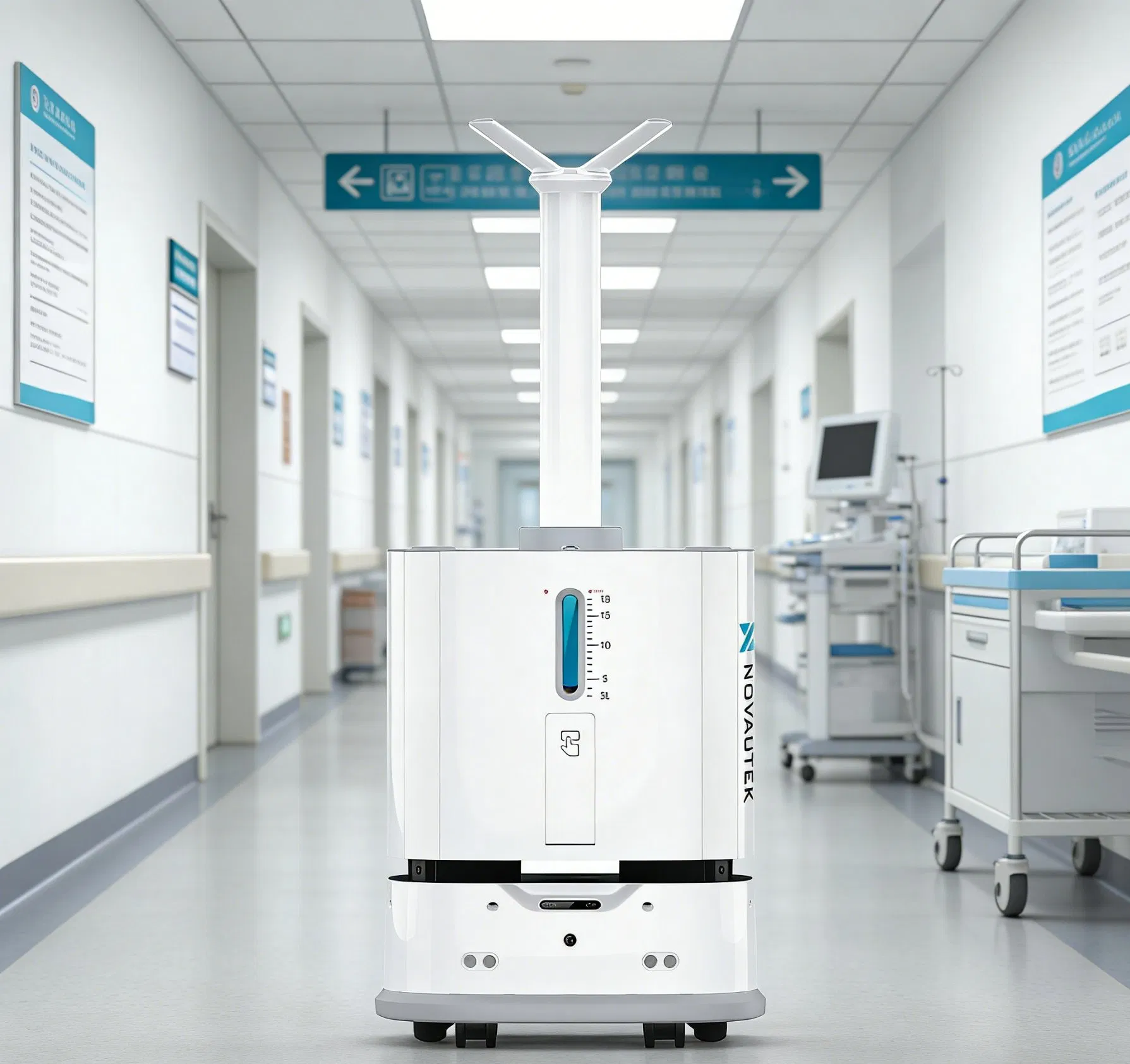 UV-C LED Smart Disinfection Robot with 99.99% Sterilization Rate and 18L Large Capacity Tank
