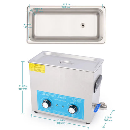 Laboratory Medical Instruments Digital Cleaning Device Ultrasonic Ultrasound Tabletop with Cleaner