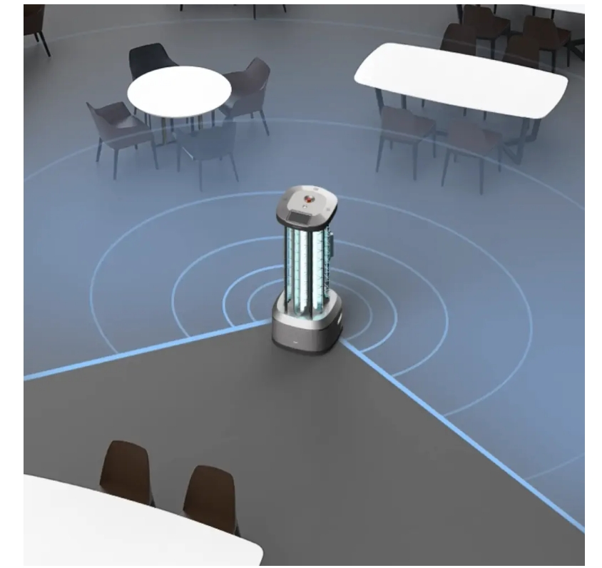 Factory Direct Deepblue AI Disinfection Robot UV Disinfection Robot for Public Sanitation