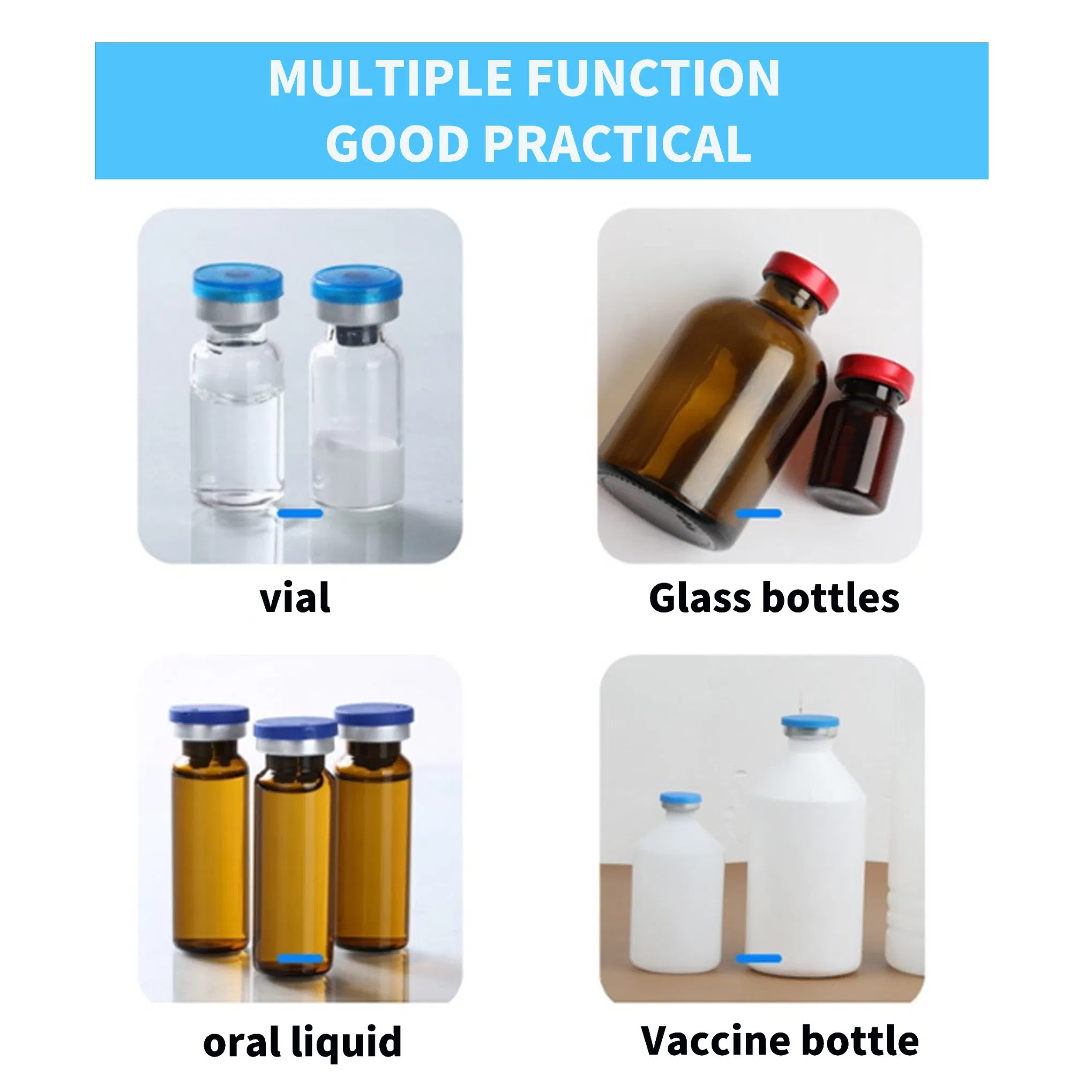 Factory Manual Medical Glass Bottle Capping Oral Liquid Sealer Aluminum Sealing Crimping Machine