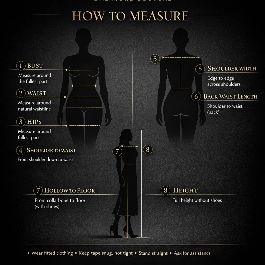 طريقة أخذ القياسات التفصيلية
