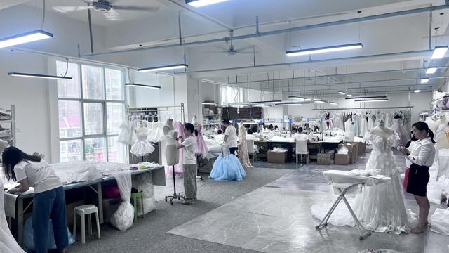 Final Quality Check and Bridal Dress Inspection