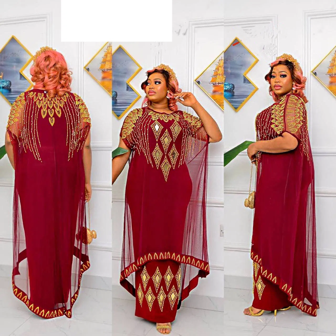 فستان ضيف زفاف ربيعي بألوان باهتة وتصميم أنيق