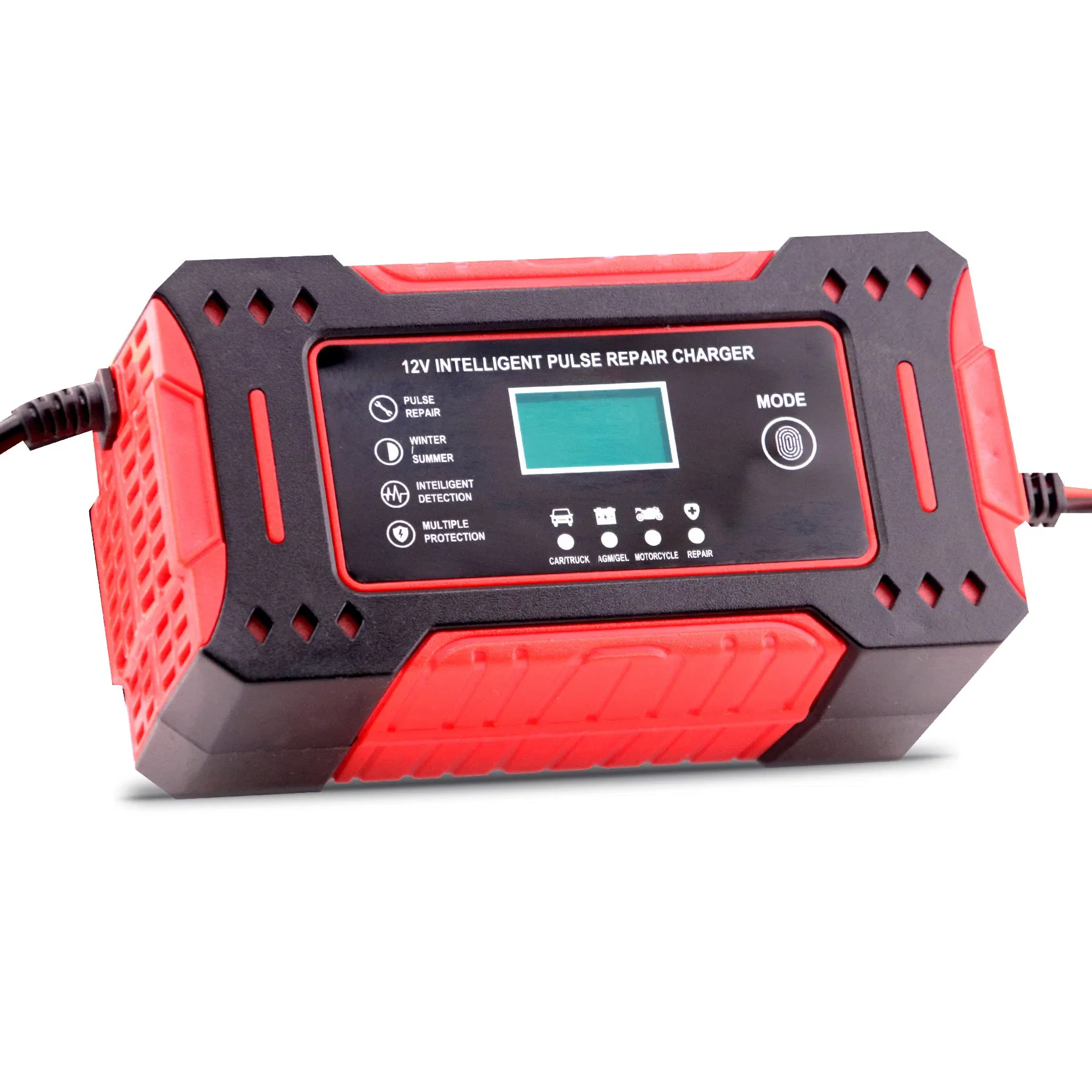 12V 6A Battery Charger with Smart Display Pulse Repair Mode Charger