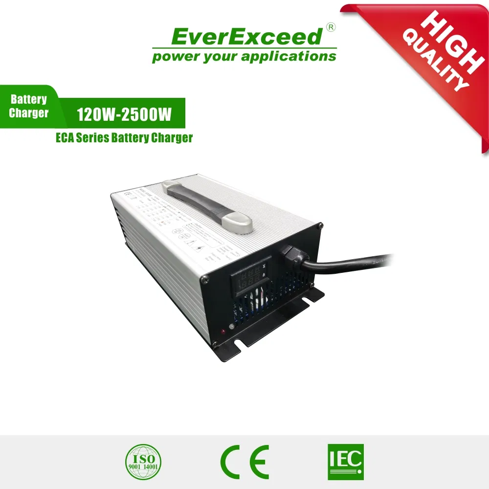 IP65 Waterproof Lithium Battery Charger for Outdoor Use