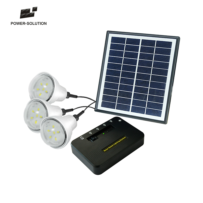 Syteme Eclairage Solaire Avec 2 Ampoules Et USB Phone Charger