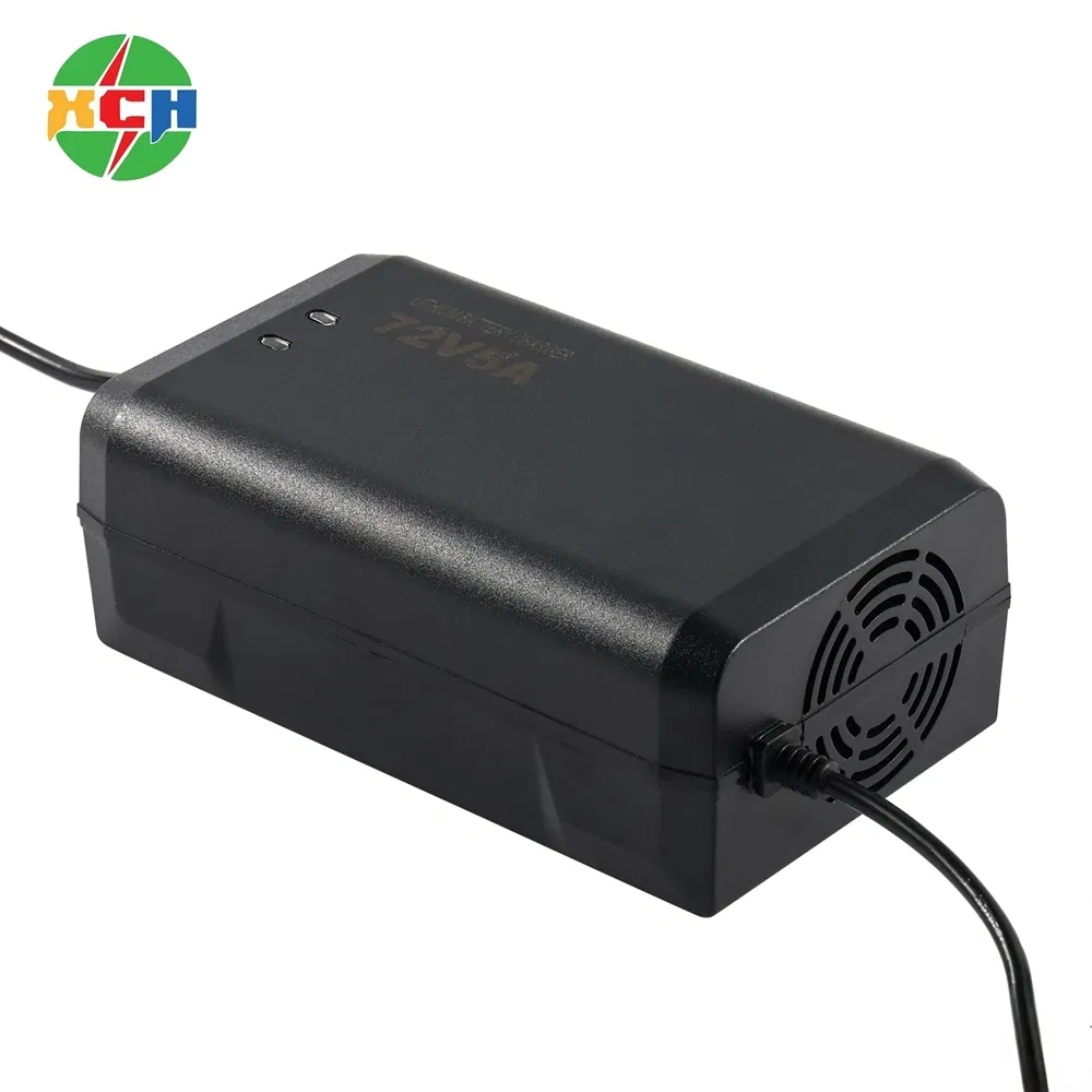 High-Efficiency 60V 5A LiFePO4 Charger for Electric Motorcycles